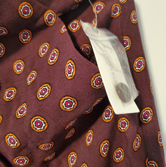 NWT Anthropologie Marsden Wide Leg Pants Office size 4 color Geo Print - Picture 6 of 10